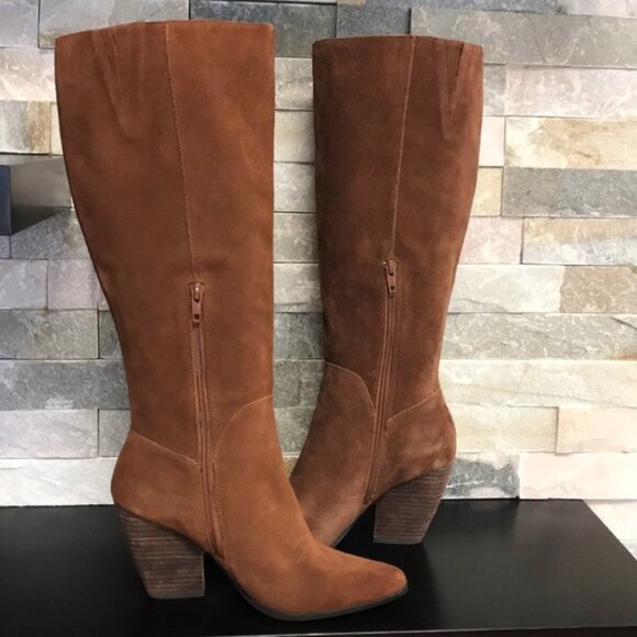 Charles David Nelson Suede To-The-Knee Boot - Picture 4 of 14